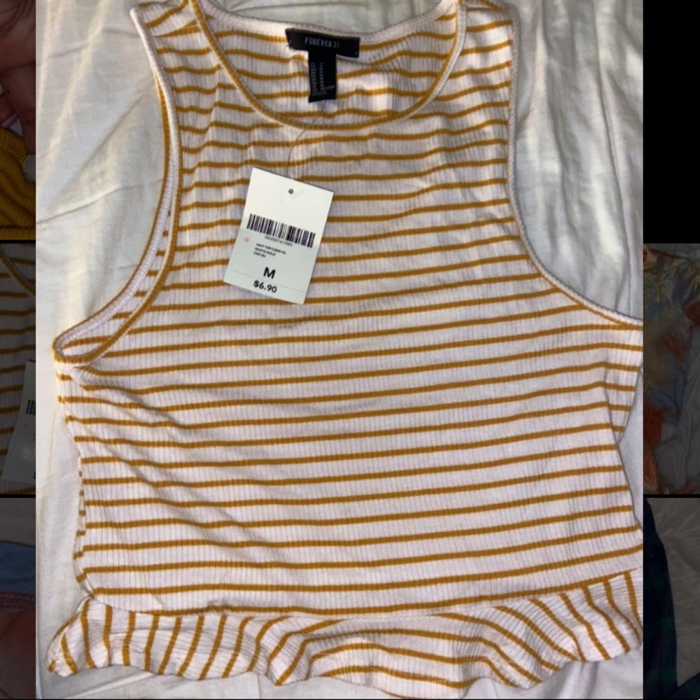 Forever 21 yellow tank